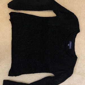Black chenille sweater